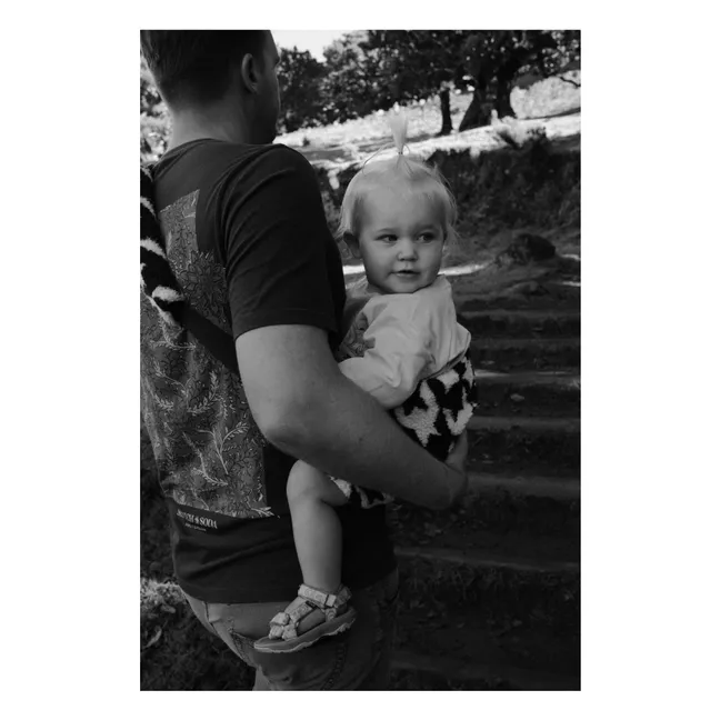 Porte-bébé teddy | Noir/Blanc