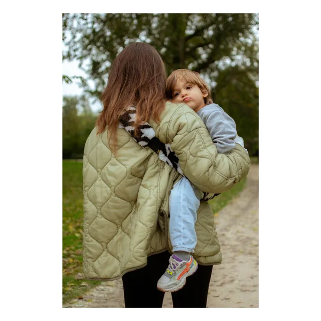Porte-bébé teddy | Noir/Blanc