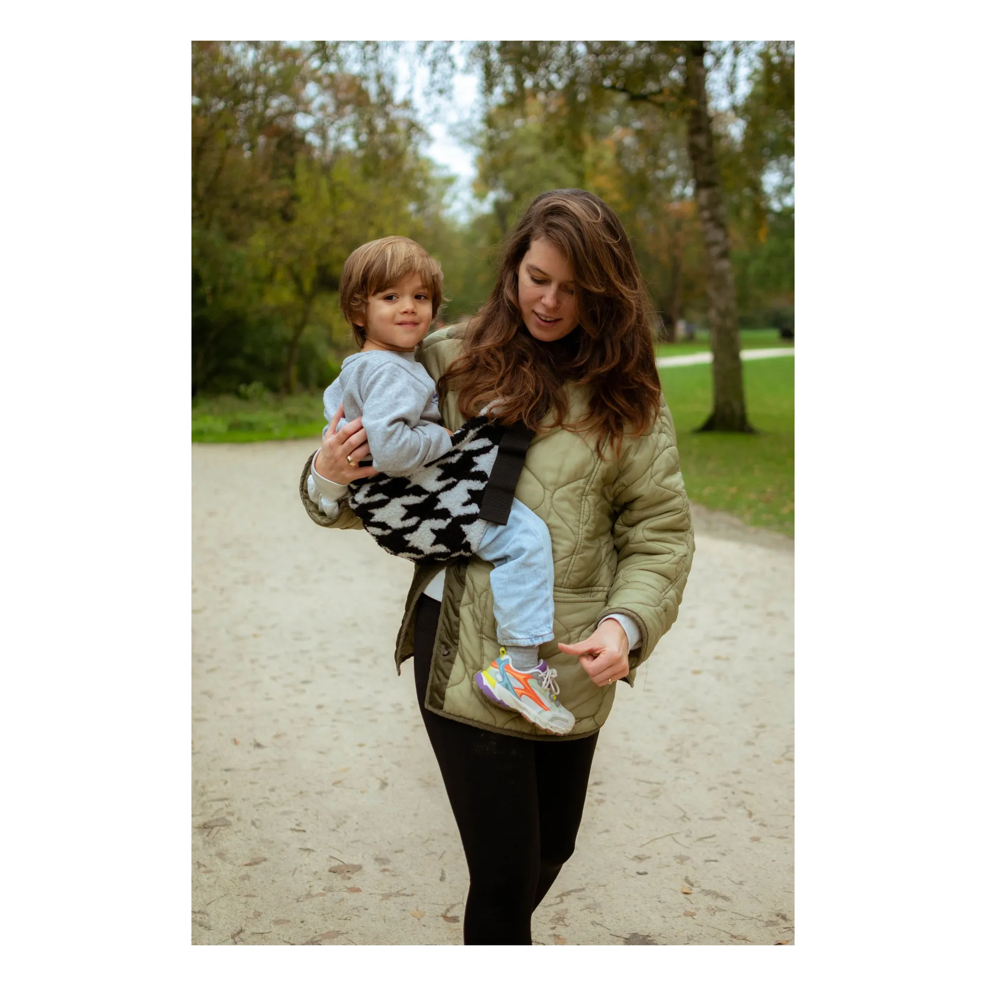 Porte-bébé teddy | Noir/Blanc- Image produit n°3