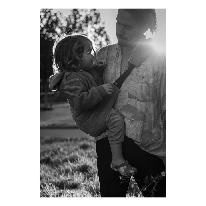 Corduroy baby carrier | Camel- Product image n°5