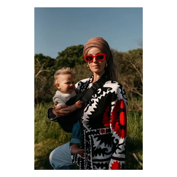 Corduroy baby carrier | Black- Product image n°6