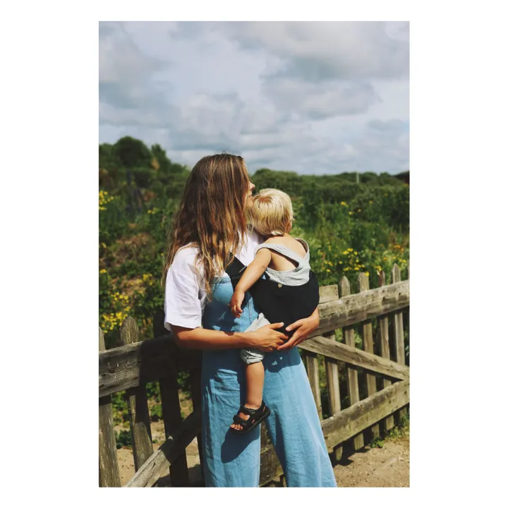 Corduroy baby carrier | Black- Product image n°8