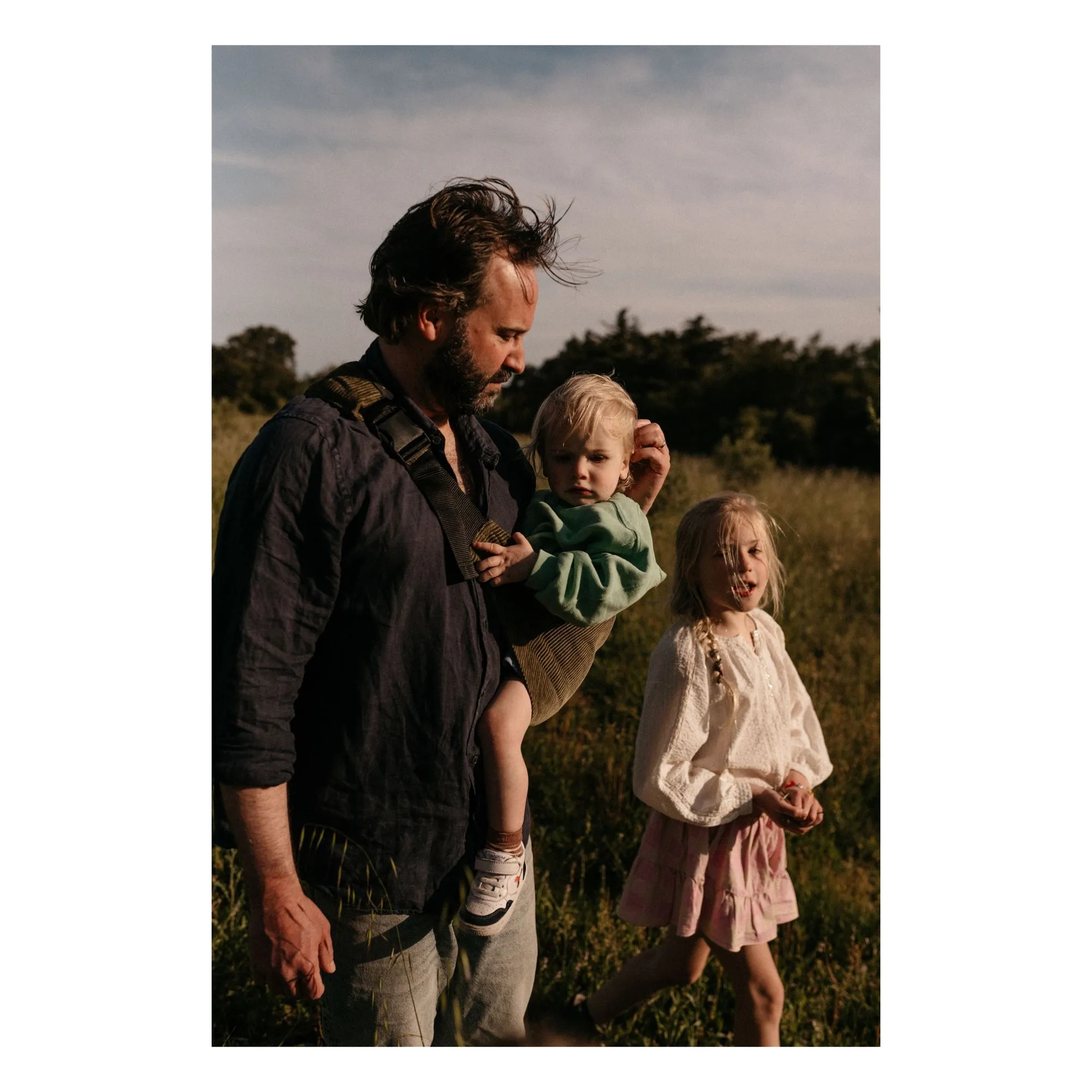 Porte-bébé en velours côtelé | Vert kaki- Image produit n°5