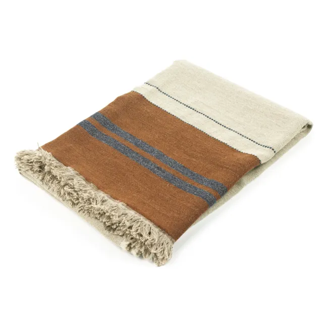 Highland Stripe Throw | Cream