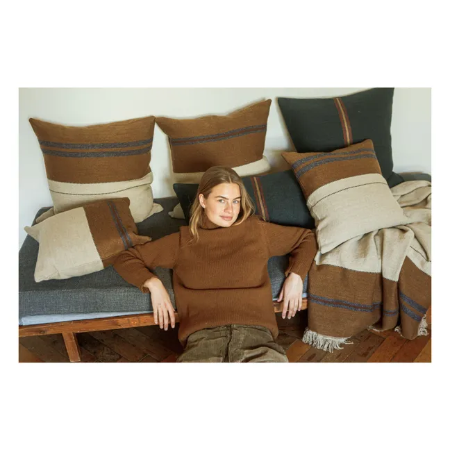 Highland Stripe Throw | Cream