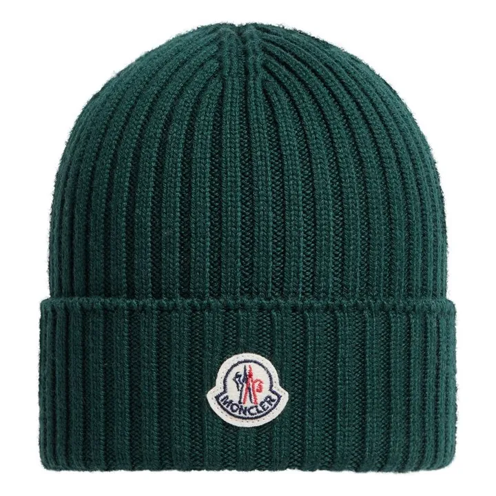Wool Bonnet | Chrome green- Product image n°0