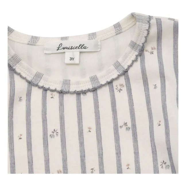 Pijama de rayas Lunytier | Azul