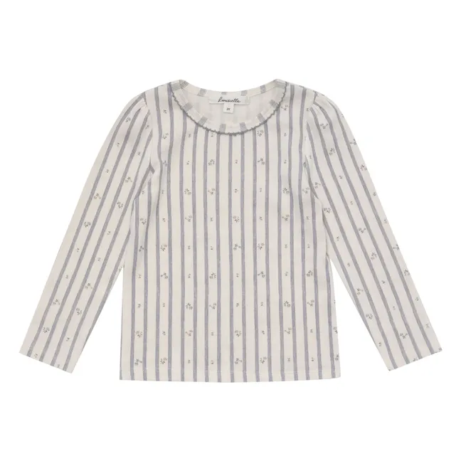 Pijama de rayas Lunytier | Azul