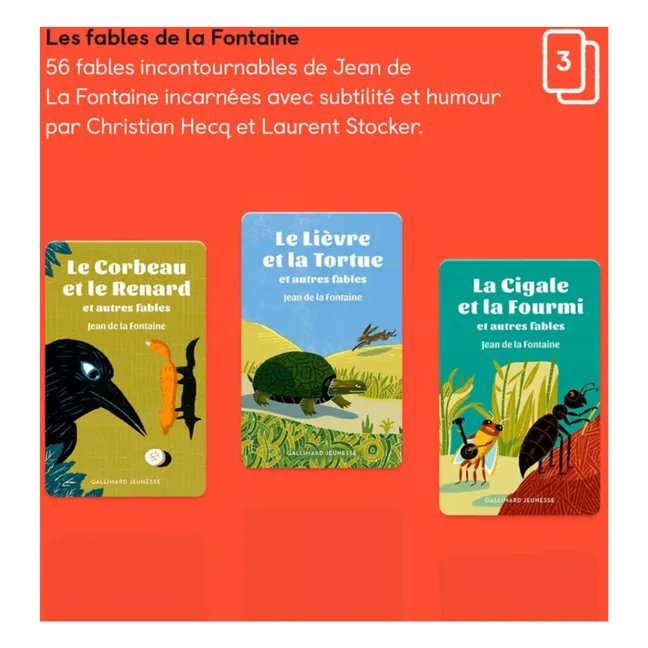 Karten Die Fabeln von La Fontaine - 3er-Pack