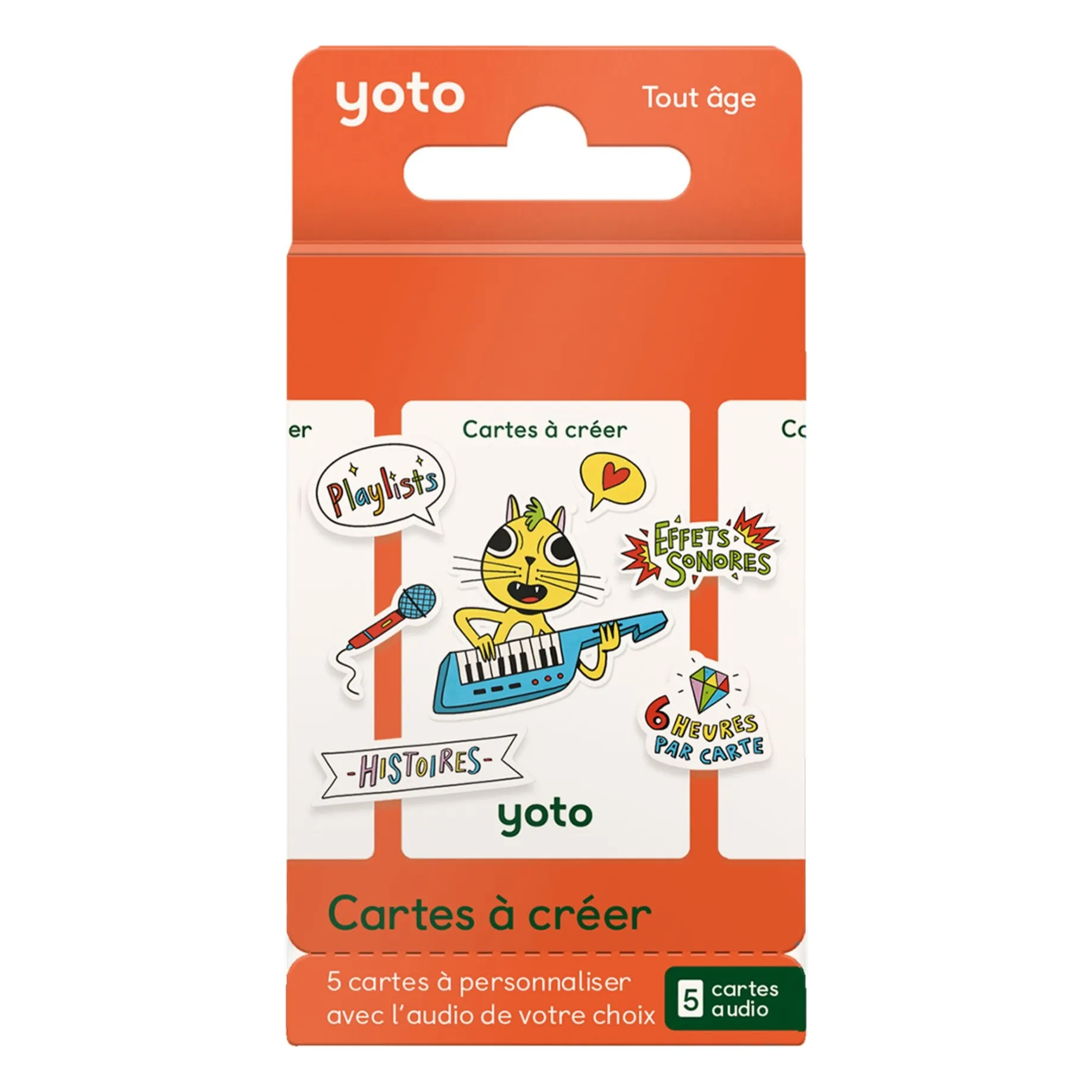 Yoto Player Multicoloured Cards To Create - Pack Of 5