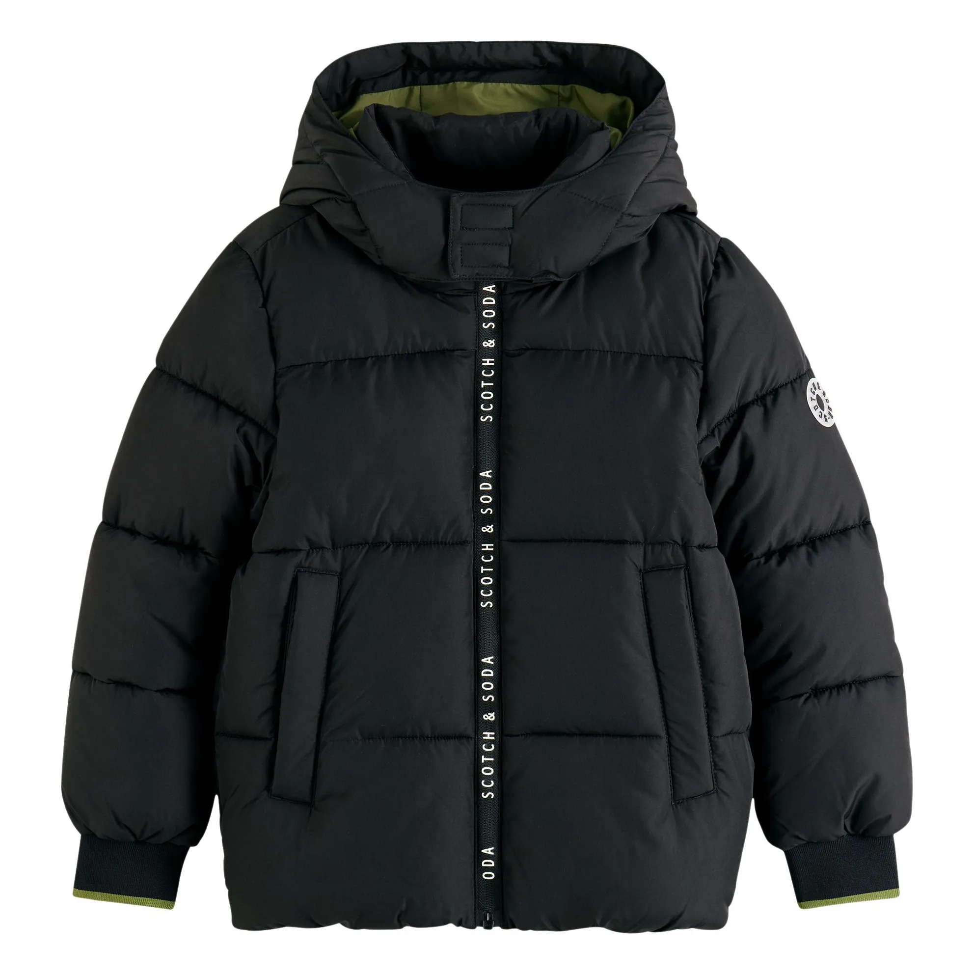 Scotch & Soda Black Waterproof Jacket