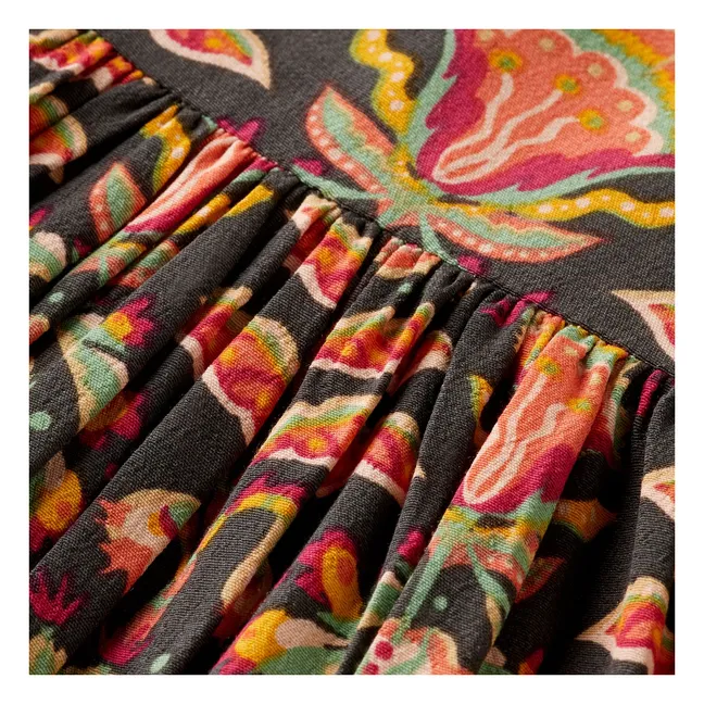 Abito a fiori | Marrone