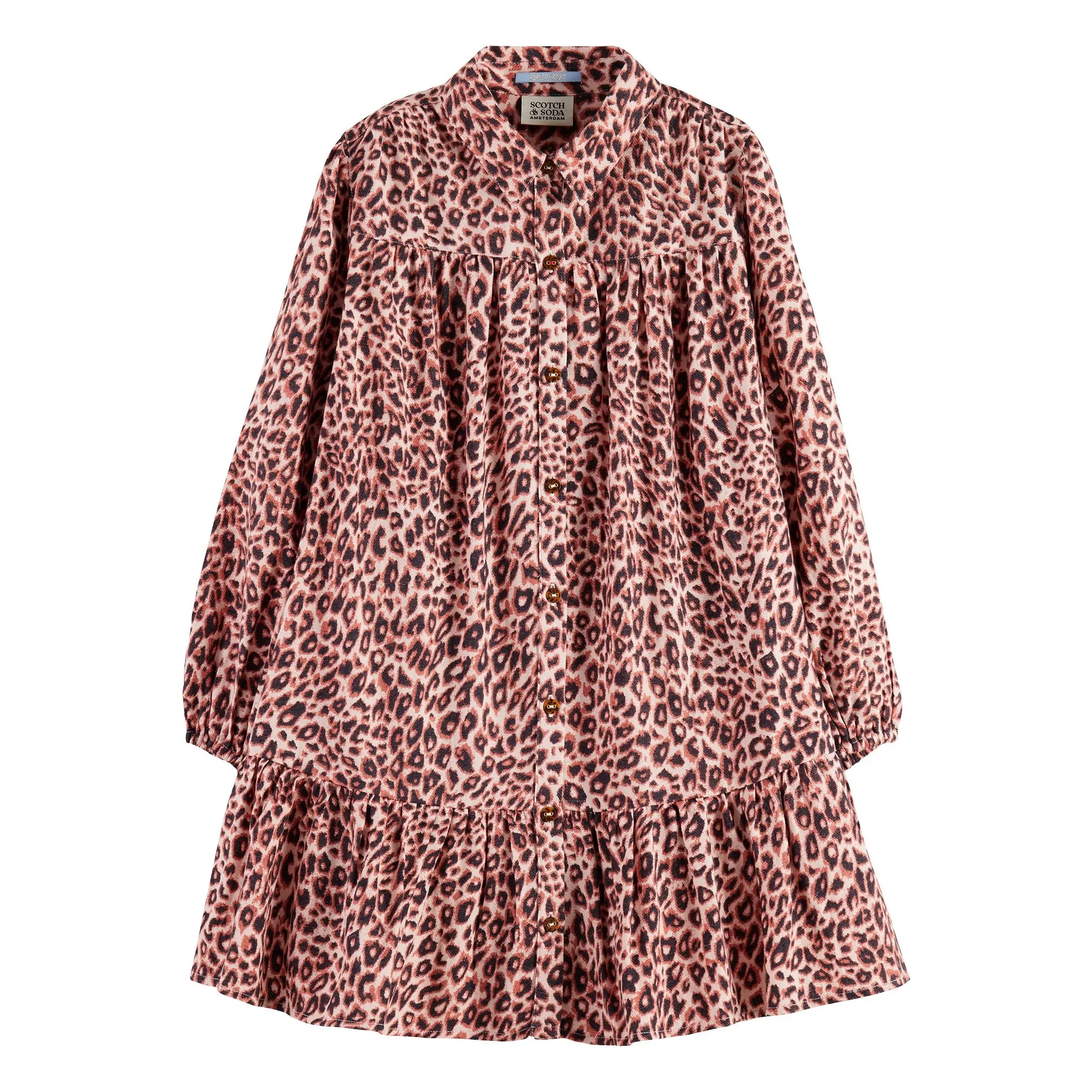 Scotch & Soda Pink Leopard Dress
