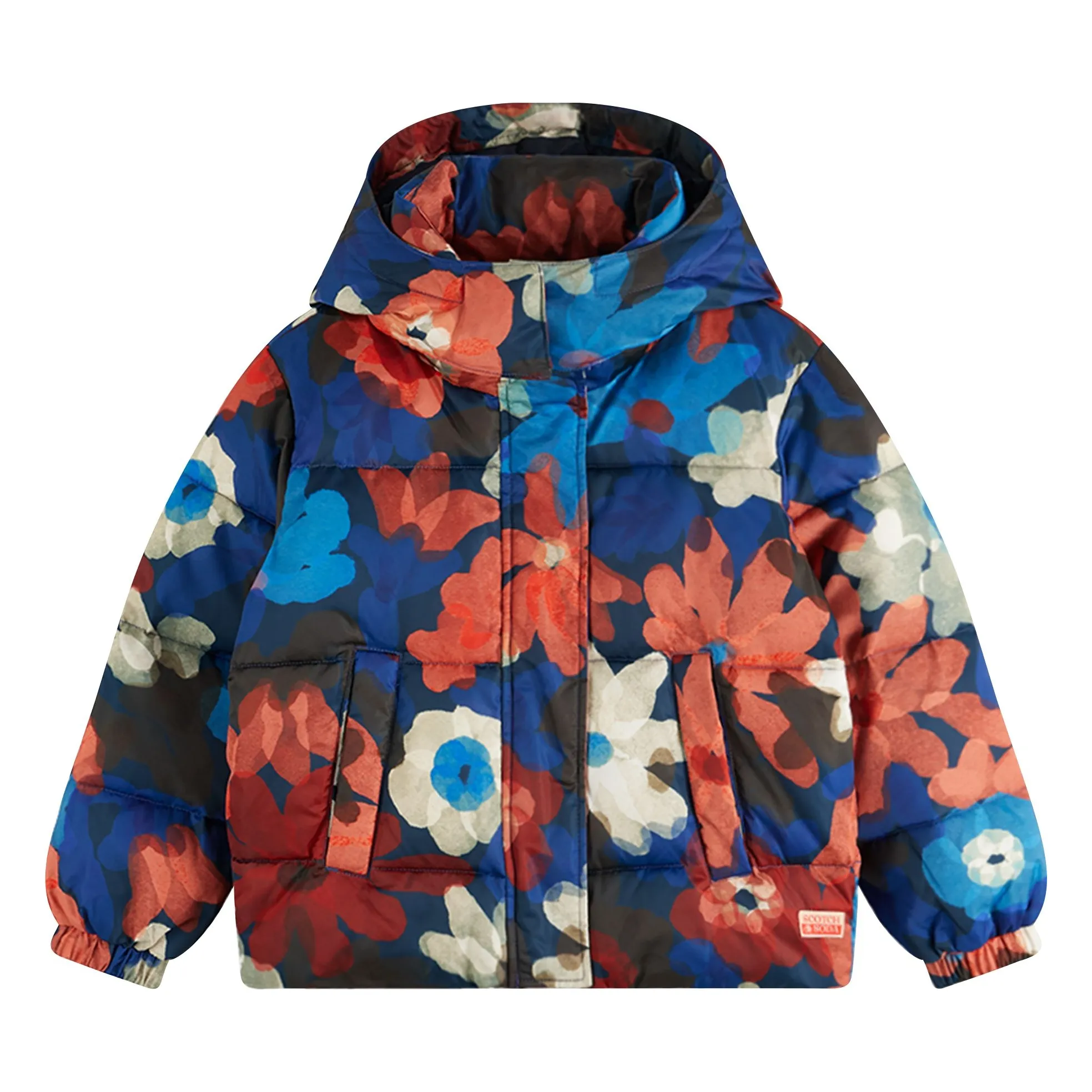 Scotch & Soda Blue Short Down Jacket