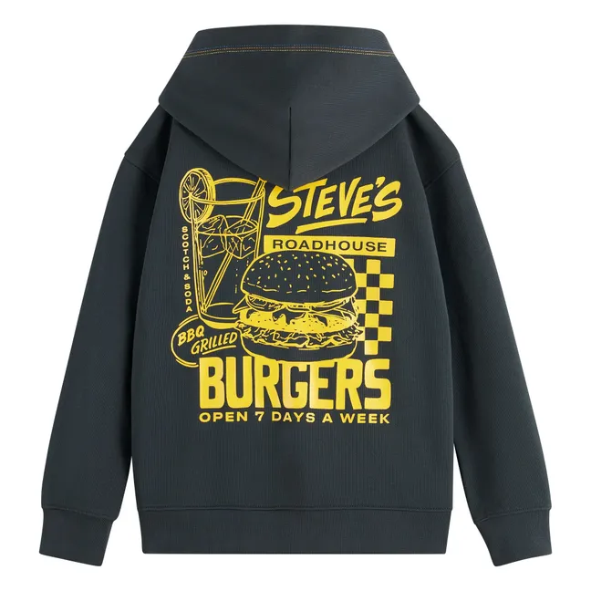 Artwork Zipper Sweatshirt | Anthrazit
