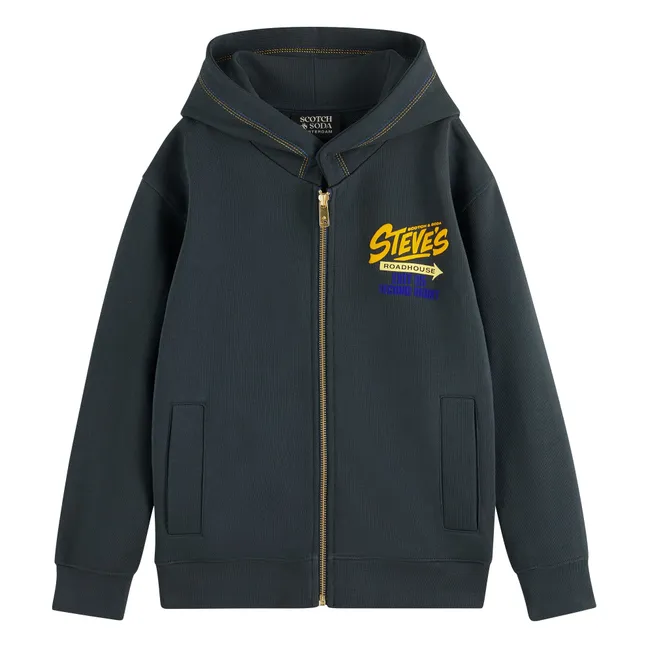 Artwork Zipper Sweatshirt | Anthrazit