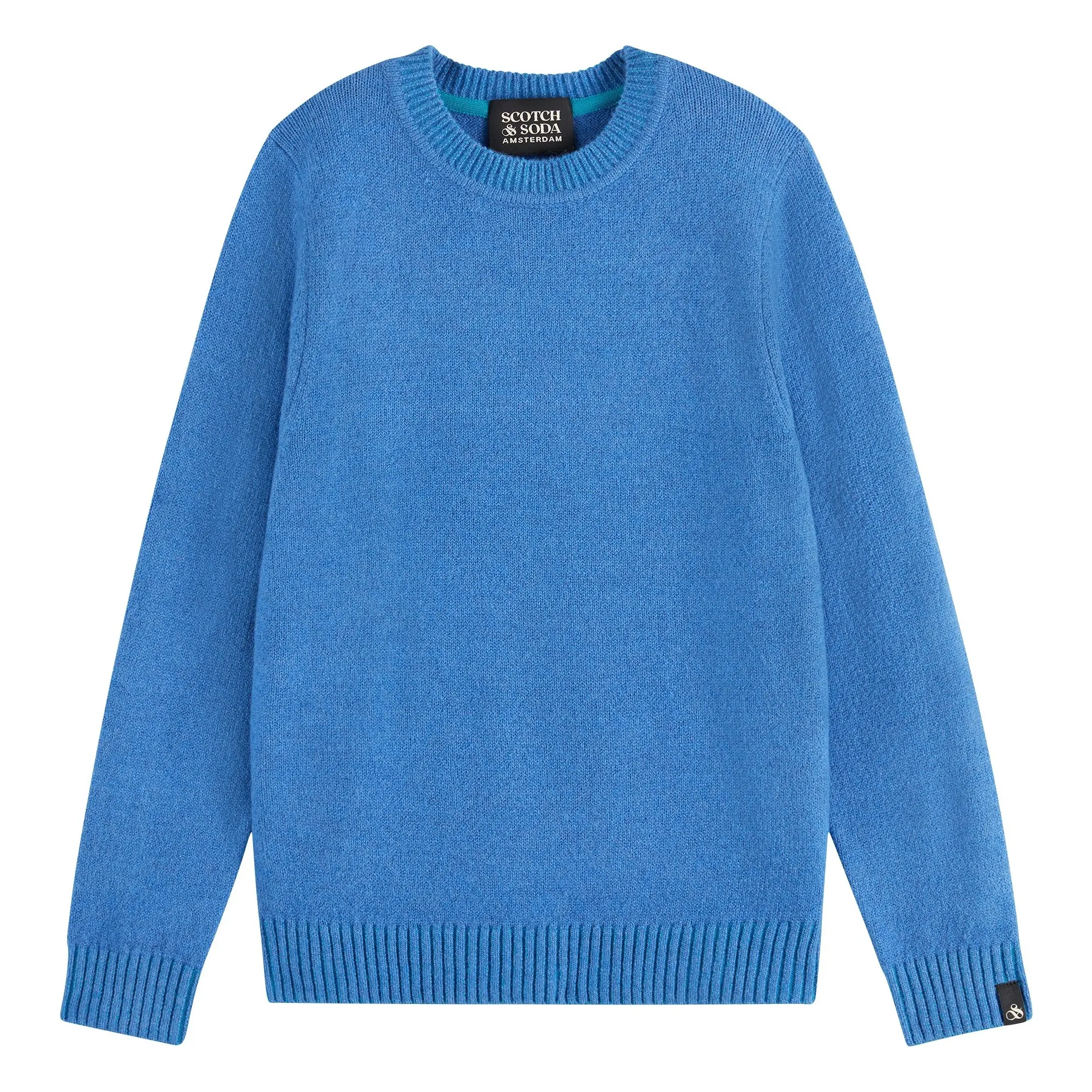 Scotch & Soda Blue Round-Neck Sweater