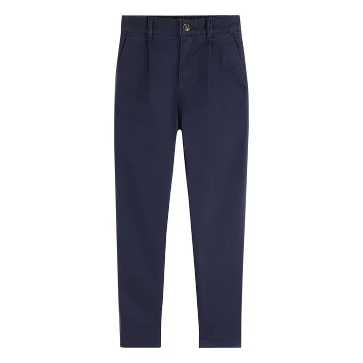 Pantalon Chino Fuselé | Bleu nuit- Image produit n°0