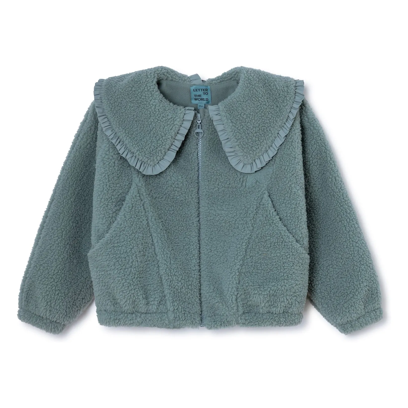 Letter To The World Blue Becket Sherpa Jacket