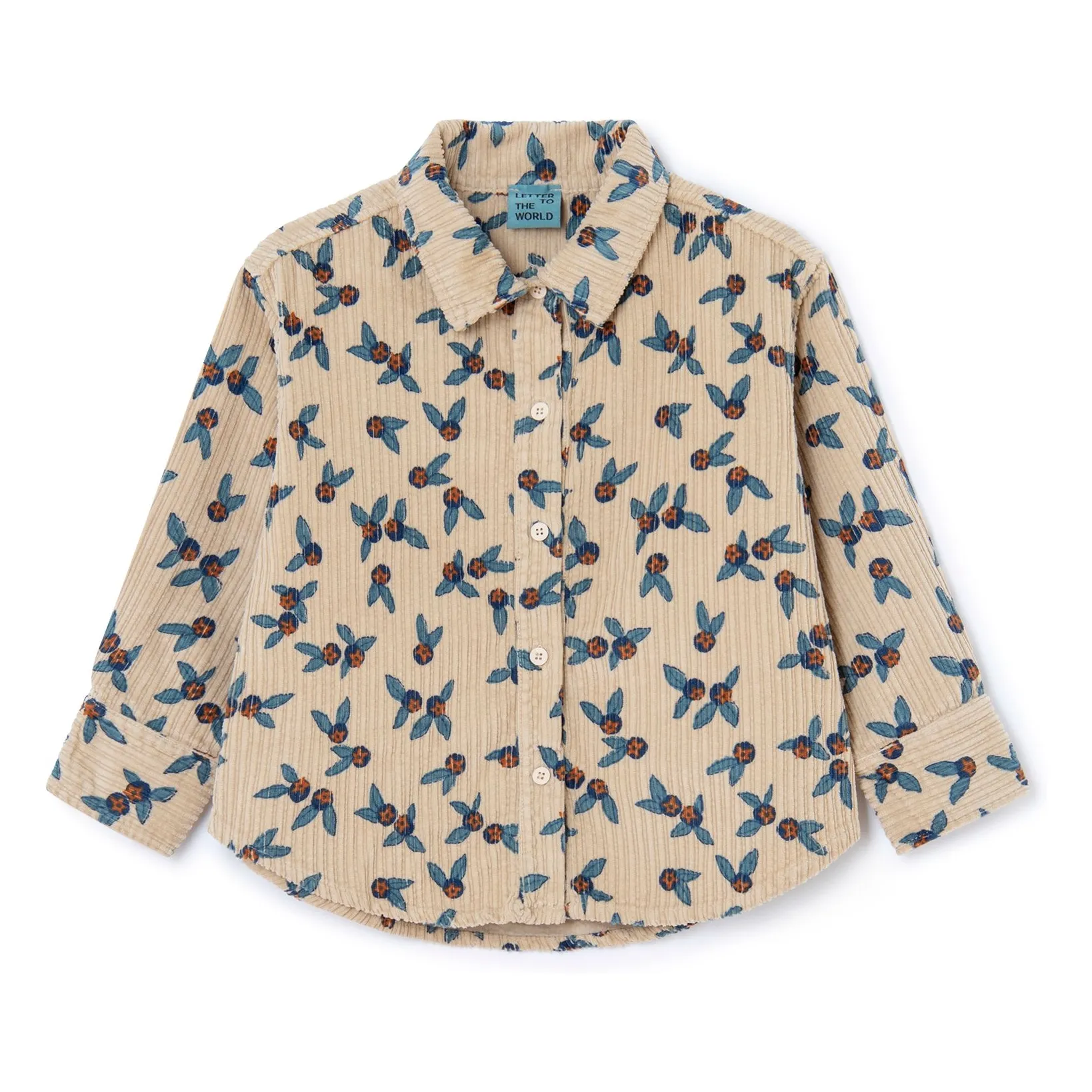 Letter To The World Beige Dixie Corduroy Overshirt