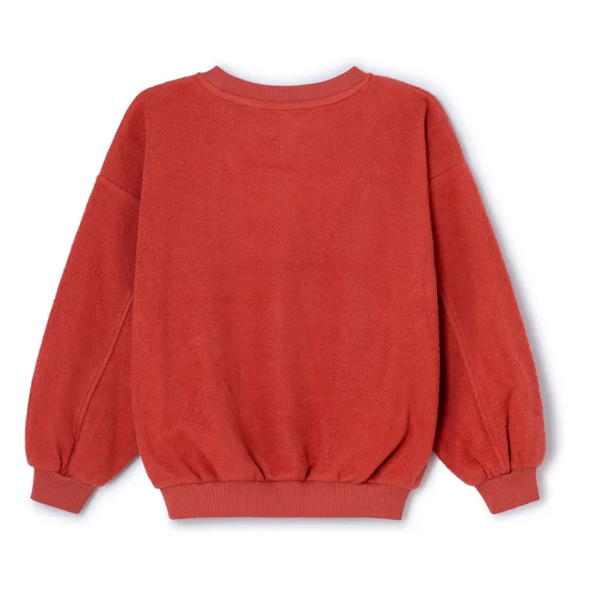 LTTW Organic fleece sweatshirt | Raspberry Red