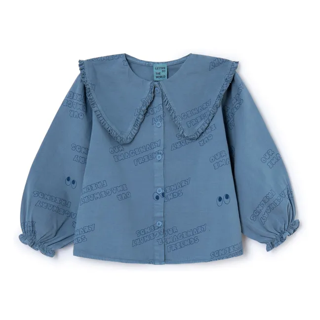 Camicetta in cotone organico Zoe | Blu