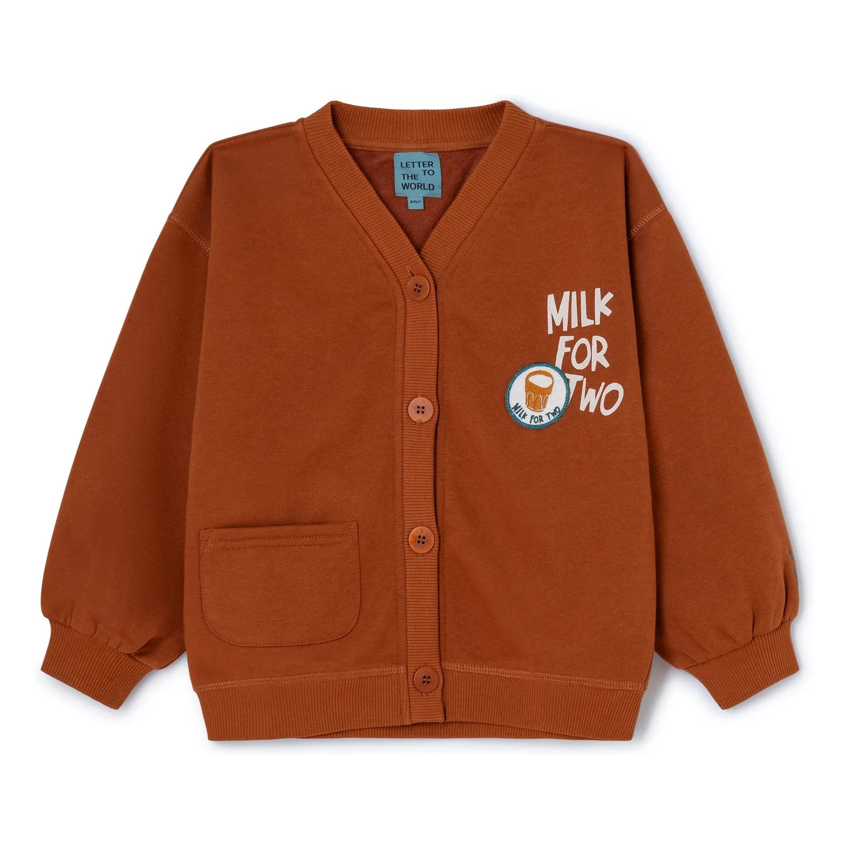 Letter To The World Camel Enzo Organic Cotton Cardigan