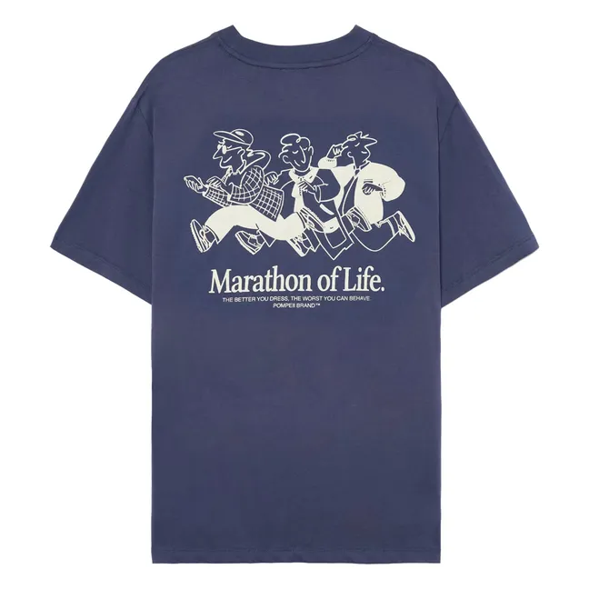 Marathon Of Life T-shirt | Navy blue