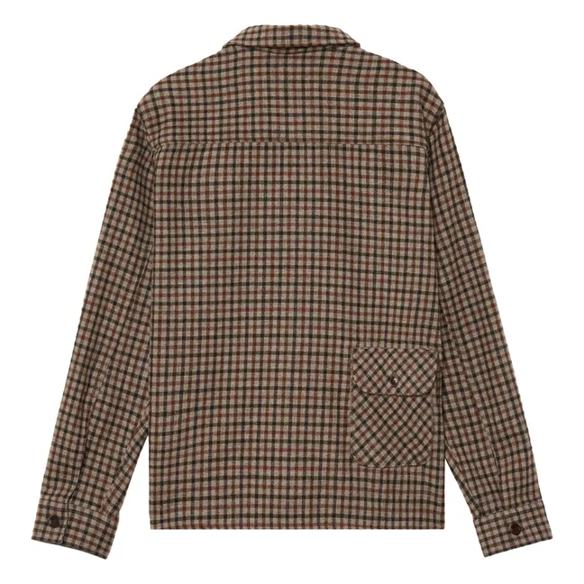 Giacca in lana Chore Check | Beige