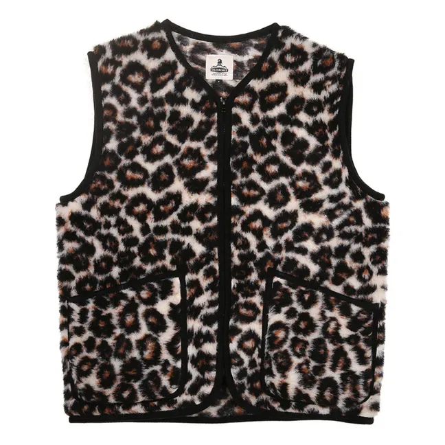 Pepitko Ärmellose Jacke | Leopard
