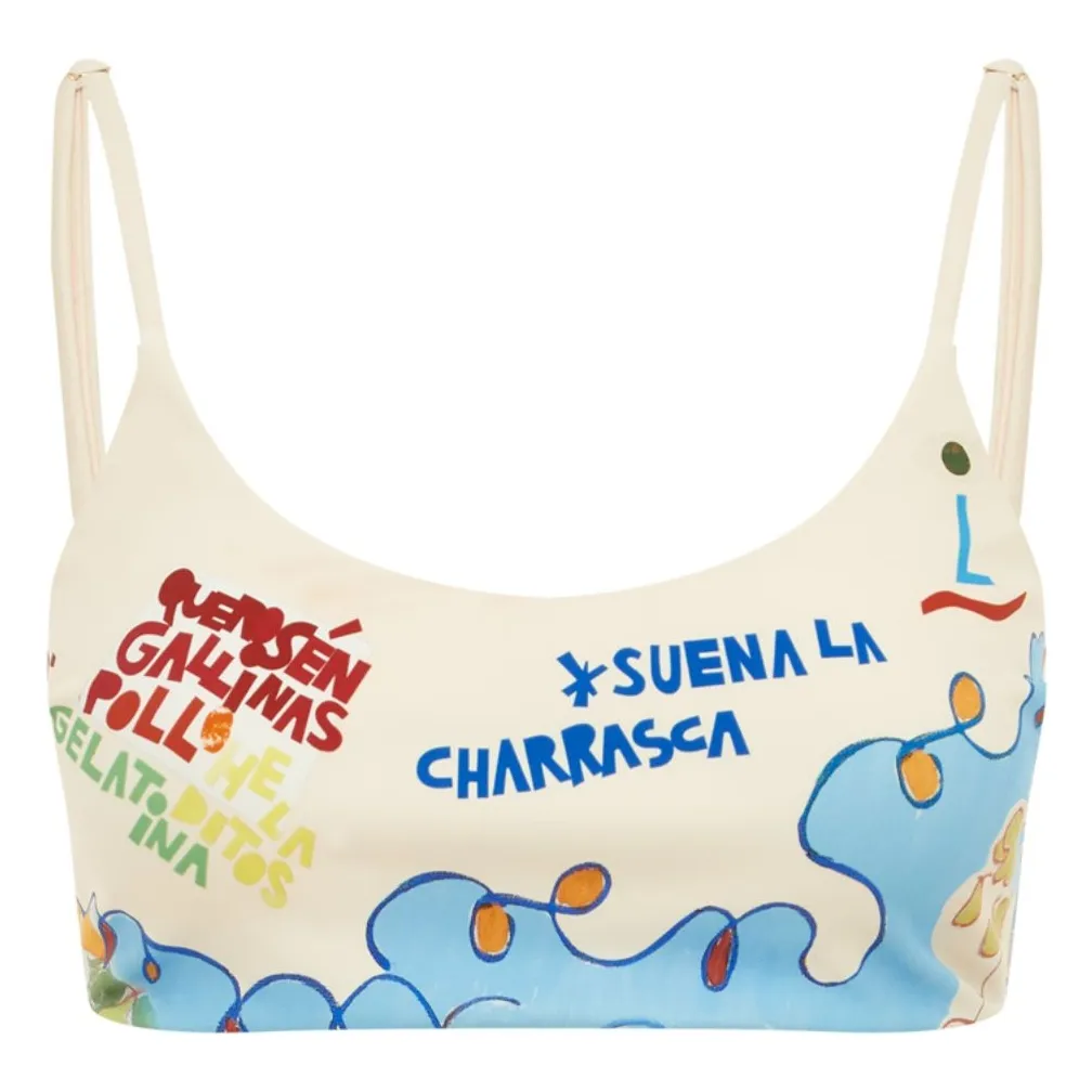 Alémais Blue Nadia Jersey Top Recycled Fibers