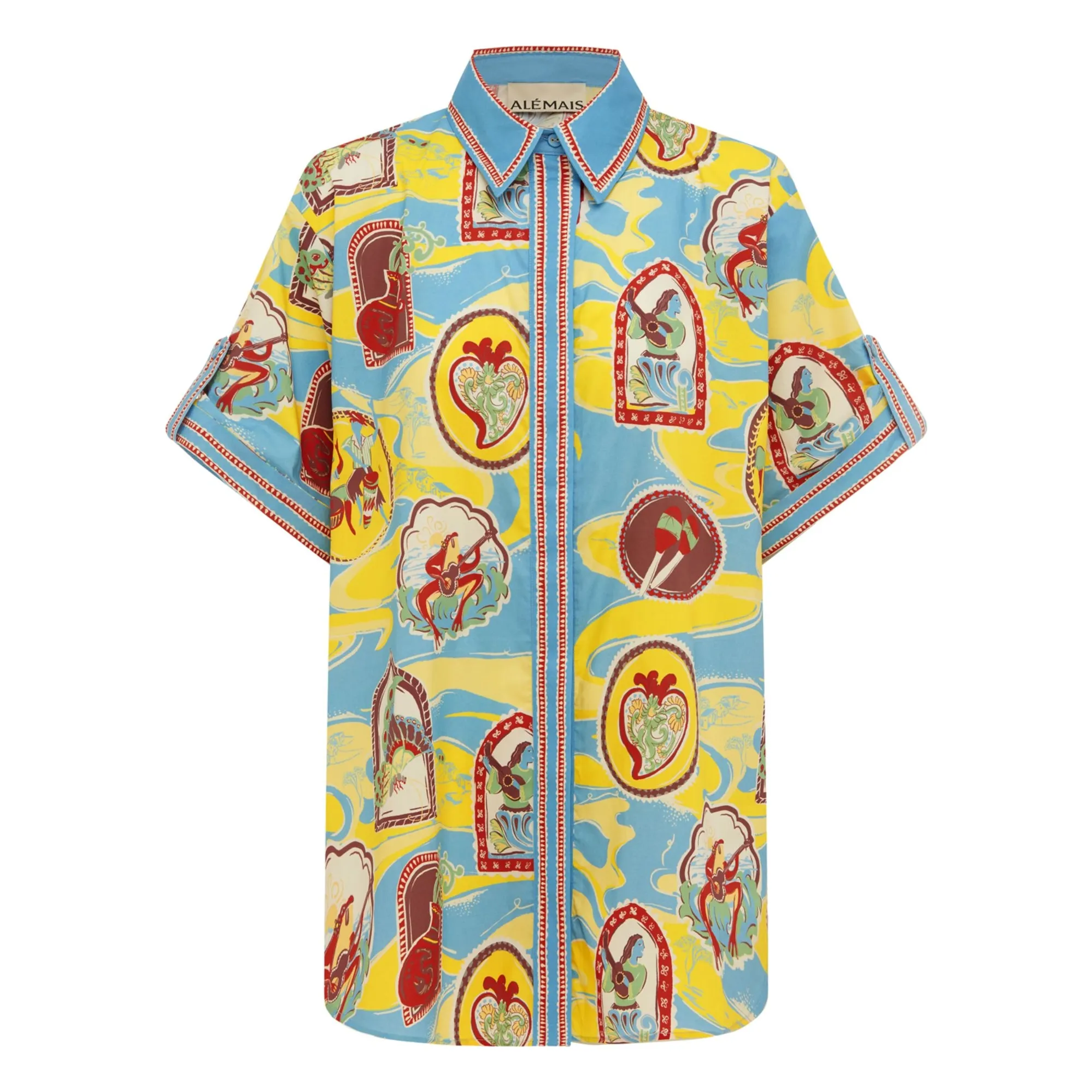 Alémais Blue Emilio Organic Cotton Shirt