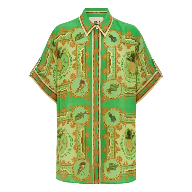 La Musica Silk shirt | Green