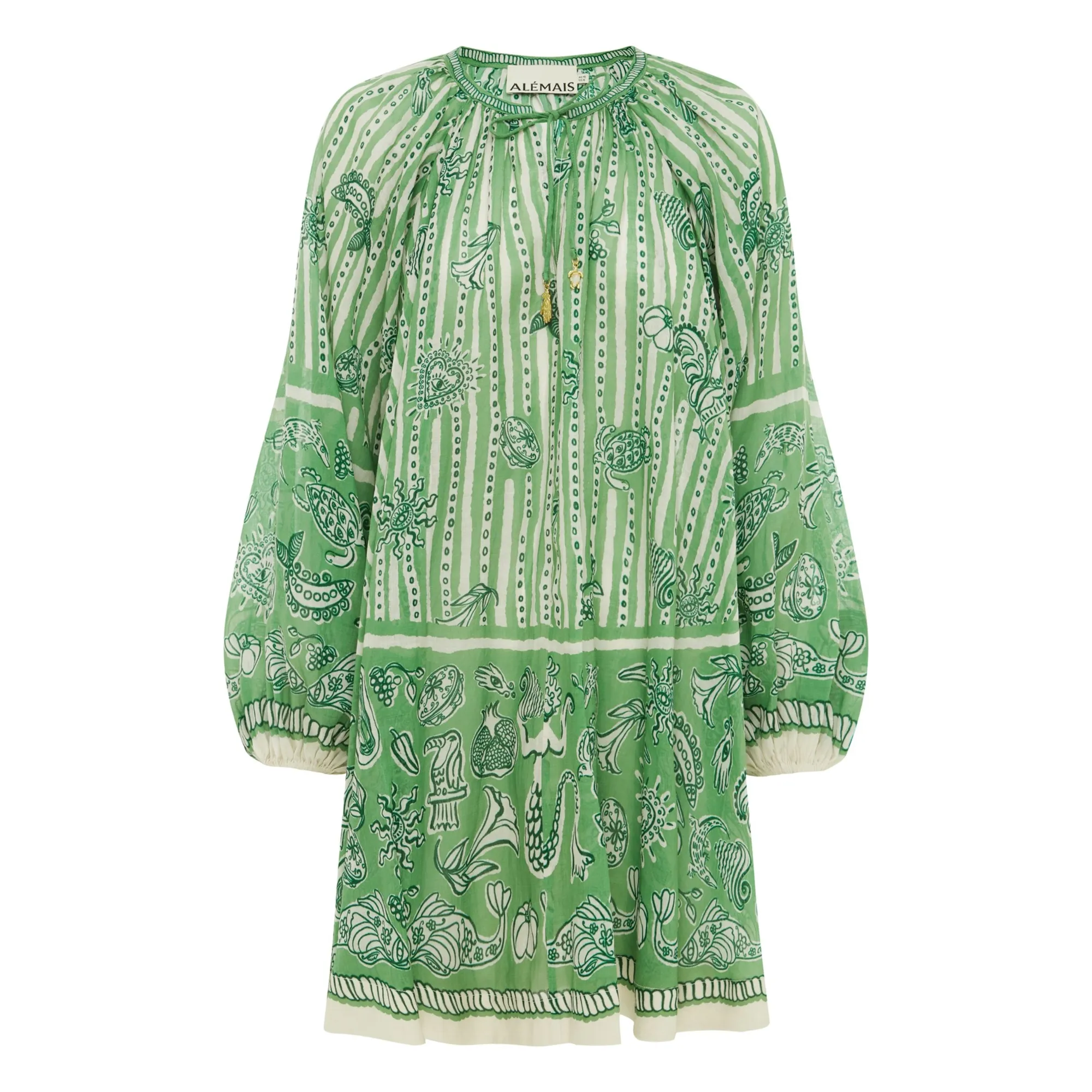 Alémais Green Lula Ramie Dress