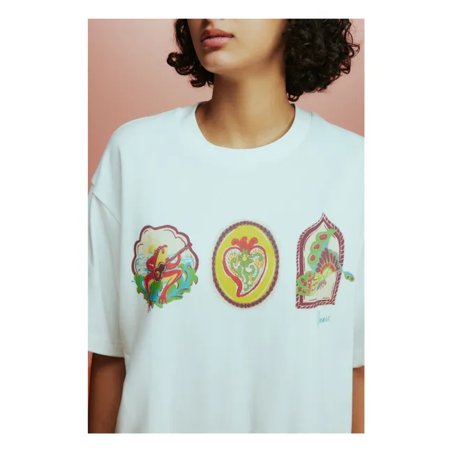 Emilio organic cotton T-shirt | Cream