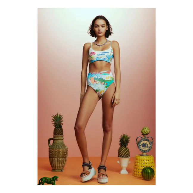 Nadia Jersey Top Recycled Fibers | Blue