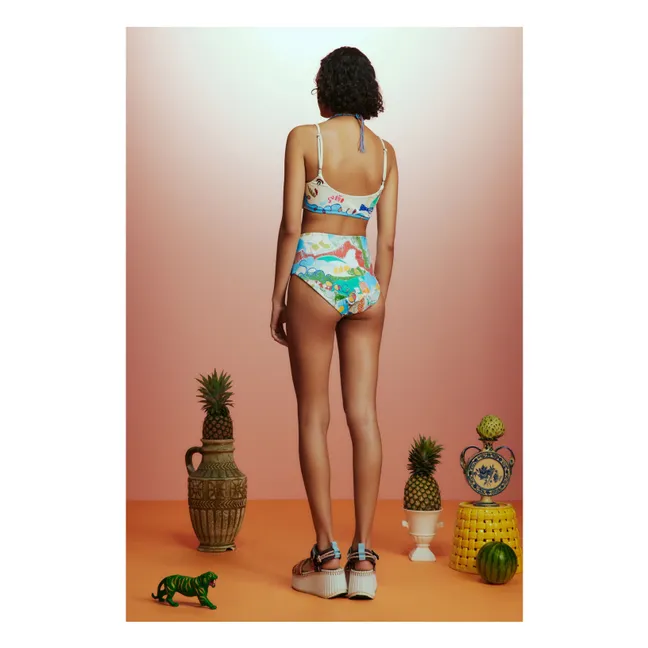 Nadia recycled fiber swimsuit bottoms | Blue