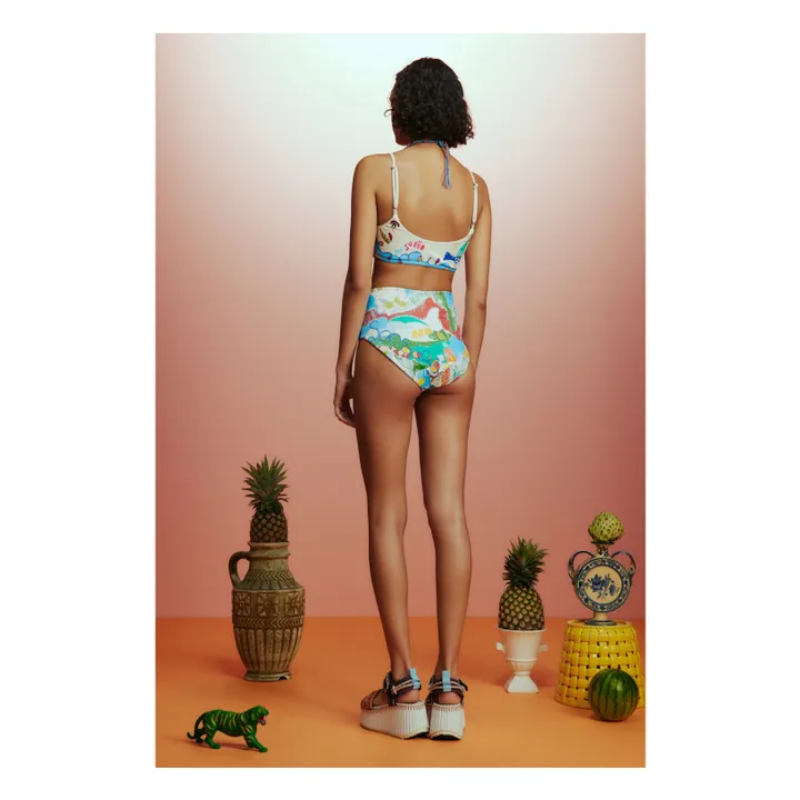 Nadia Jersey Top Recycled Fibers | Blue- Product image n°2