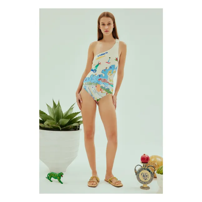 Nadia 1-piece swimsuit Recycled fibers | Blue
