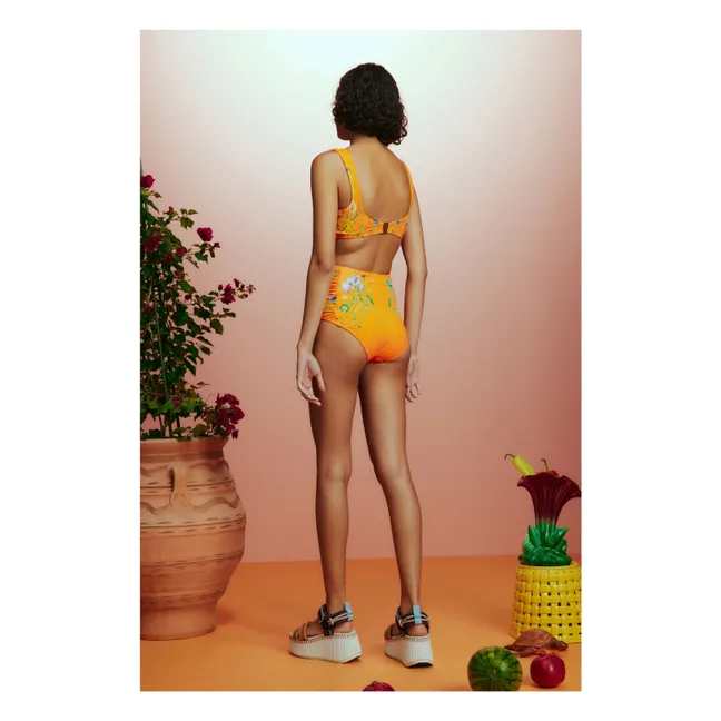 Flores Recycled Fibers Jersey Bottom | Orange
