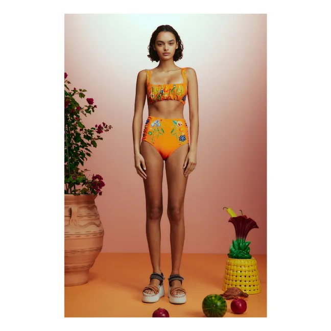 Flores Recycled Fibers Jersey Bottom | Orange