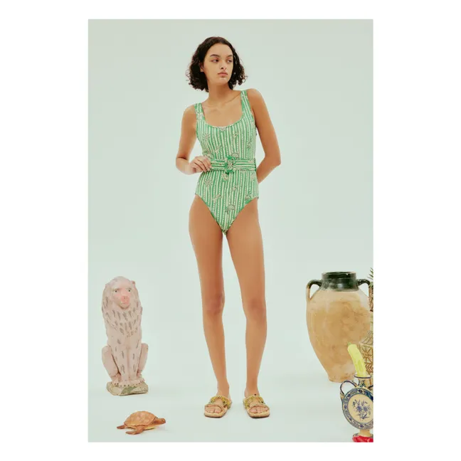 Maglia 1 pezzo in fibra riciclata Lula | Verde