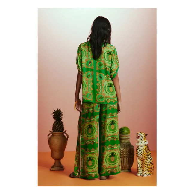 La Musica Silk shirt | Green