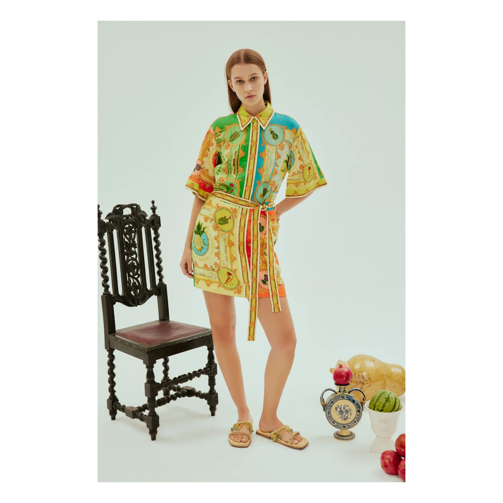 Robe La Musica Lin | Jaune- Image produit n°2
