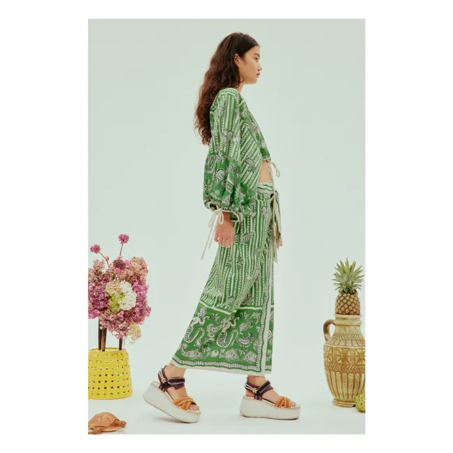Sarong Skirt Lula Organic Cotton | Green