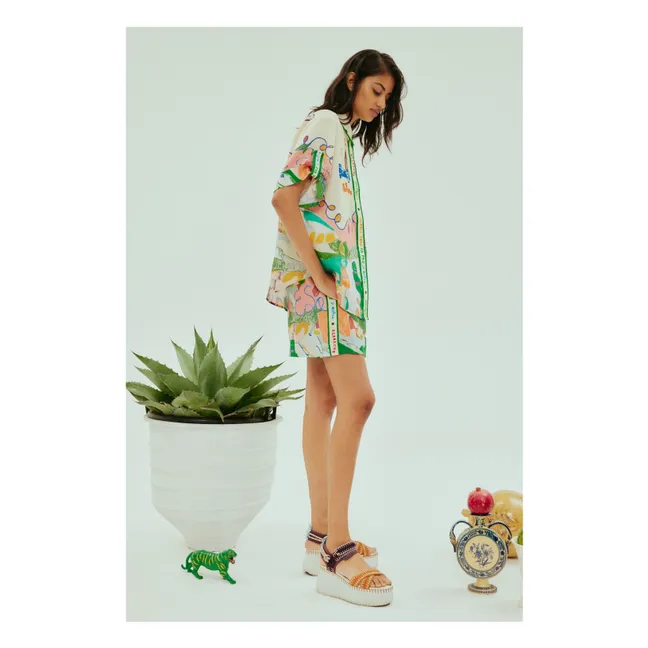 Nadia Linen shirt | Green