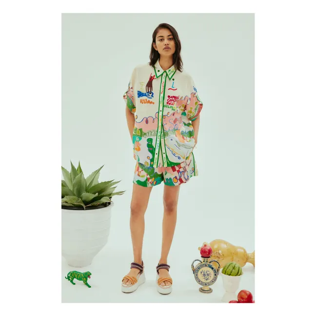 Nadia Linen shirt | Green
