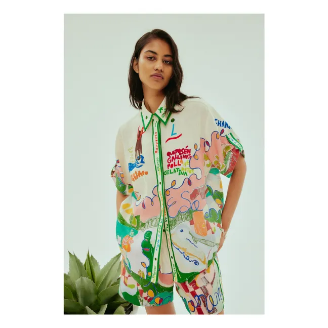 Nadia Linen shirt | Green