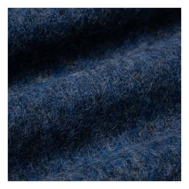 Jersey de cuello alto de lana Sylvester | Azul Marino