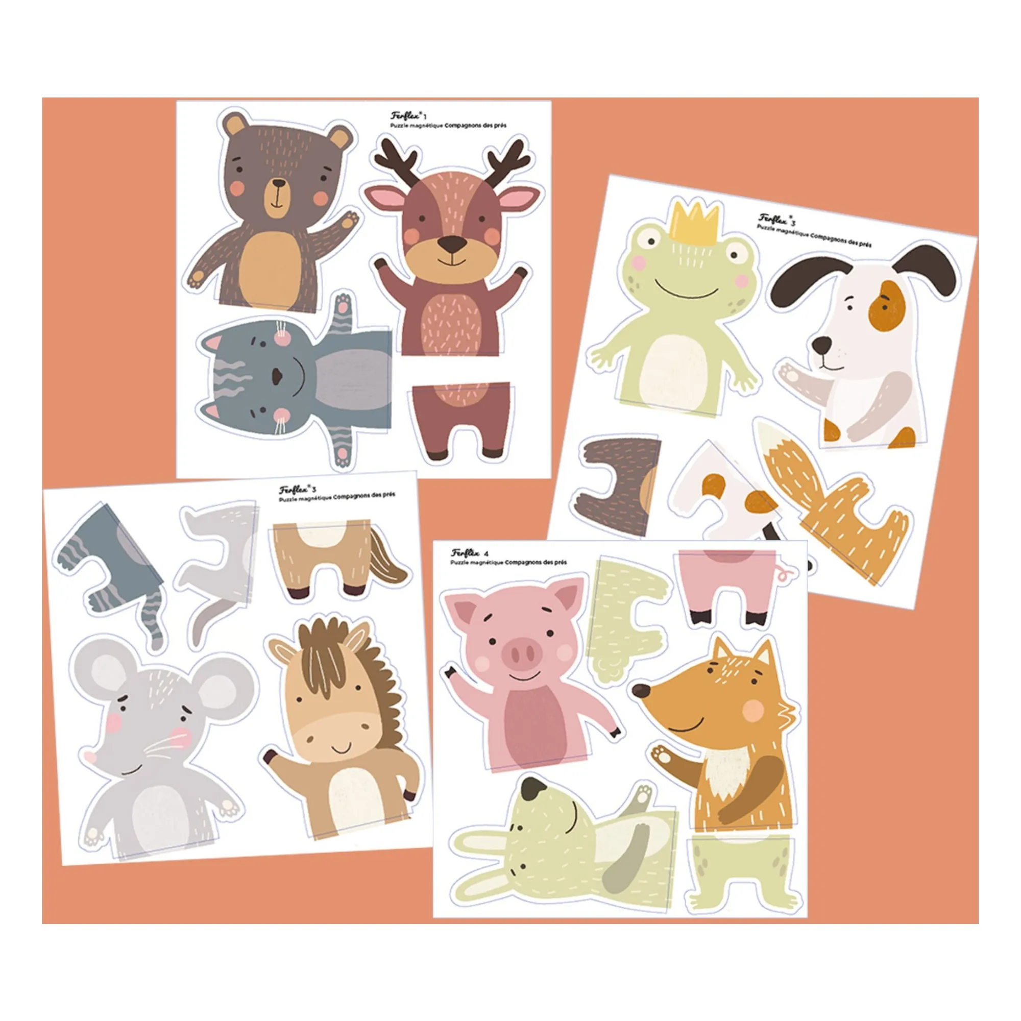 Ferflex - Puzzle magnétique Compagnons des prés (Ferflex) - Couverture